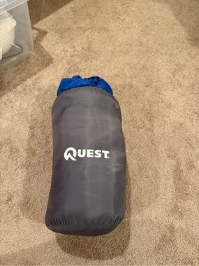 Quest Navy and Blue Packable Sleeping Bag